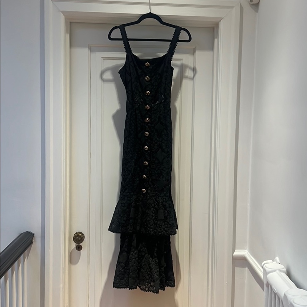 Full length lace dress